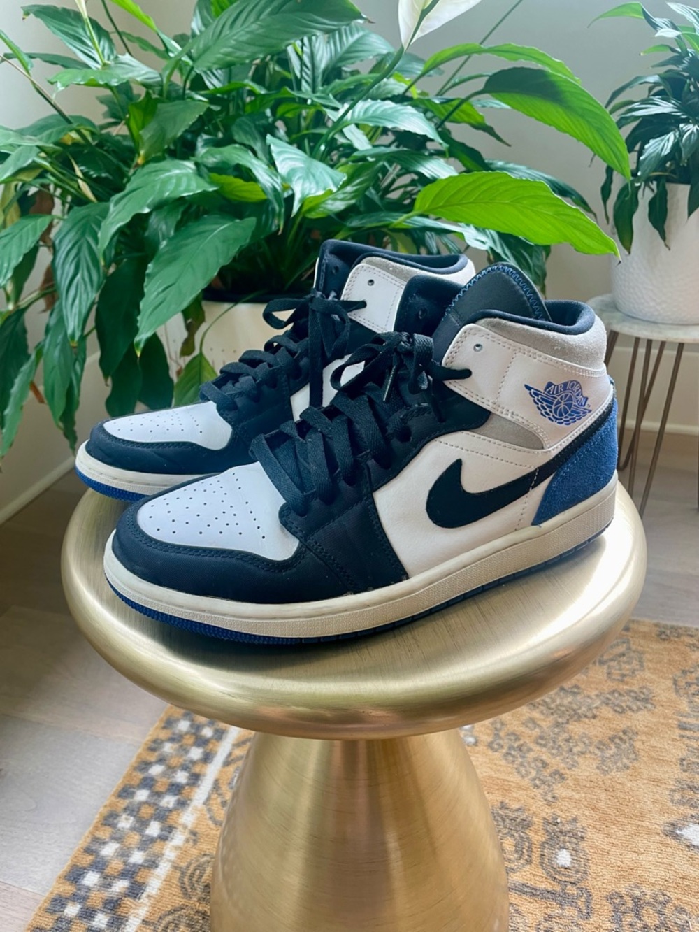 Nike Air Jordan 1 Mid SE “Game Royal Black Toe” Men’s Size 9
